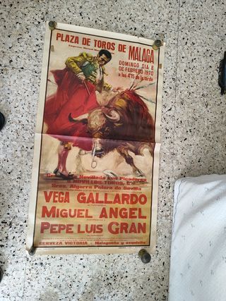 Cartel Toros Málaga 8 Febrero 1970