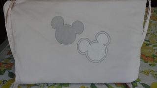 Edredón y chichonera Minnie Mouse,rosa suave