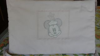 Edredón y chichonera Minnie Mouse,rosa suave