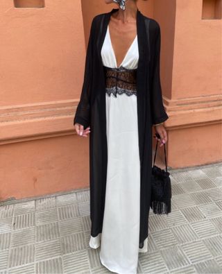Kimono largo gasa- marca buganco- sin estrenar