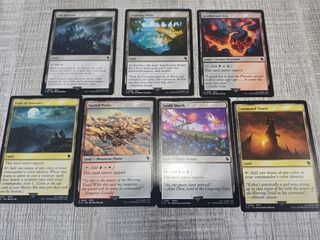 Lote de 26 tierras MTG FF Commander, NUEVAS