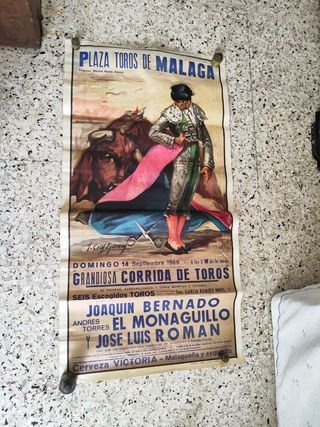 Cartel Toros Málaga 1969