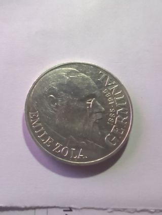 Francia 100 Francos 1985 Emilie Zola plata 900