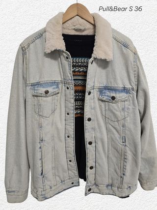 Chaqueta vaquera Pull and Bear borreguito S