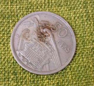 Moneda 50 pts Franco 1957