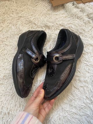 Zapatos cuero autentico talla 36 Corte inglés