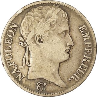 5 Francos Napoleón 1812 Moneda Antigua