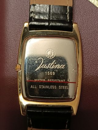 Reloj Justina Caballero Dorado y Negro