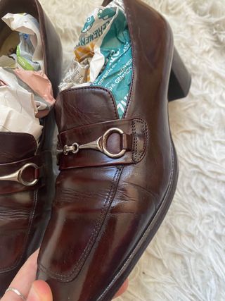 Zapatos cuero autentico talla 36 Corte inglés