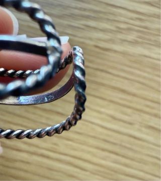 Anillo triple plata ley San Saru