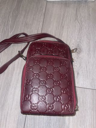 Bolso bandolera Gucci granate