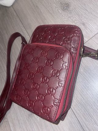 Bolso bandolera Gucci granate