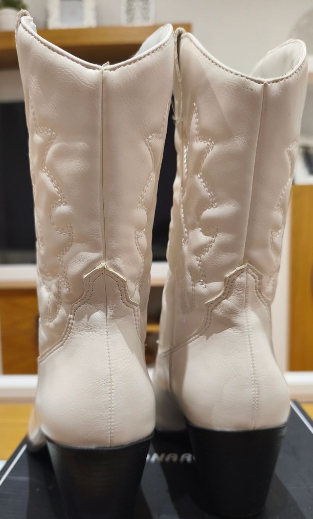 Botas cowboy blancas