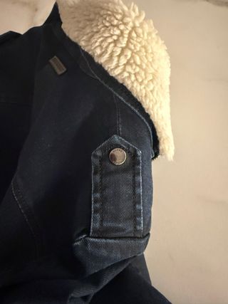 Giubbotto jeans lungo sagomato