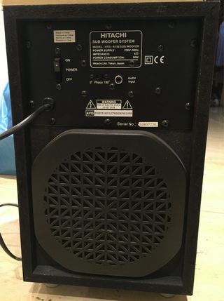 Sistema de altavoces Hitachi 5.1 con Subwoofer