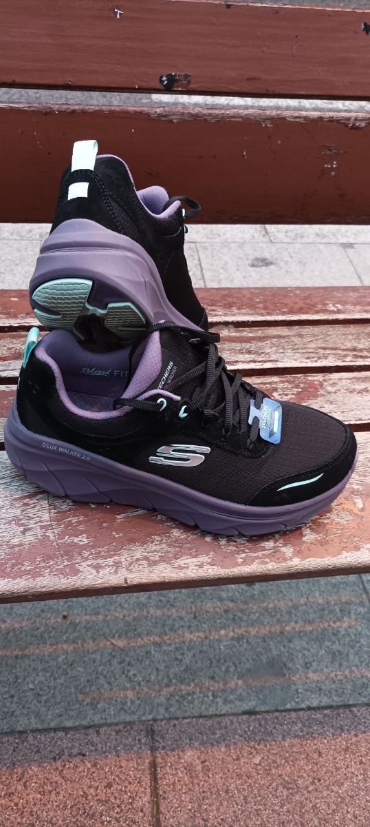 Sneakers Skechers nere e viola