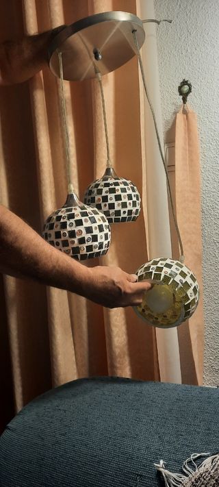 Lámpara colgante mosaico