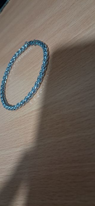 Pulsera Acero Inoxidable Plateada.