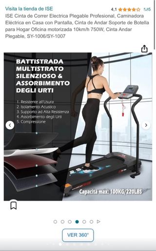 Cinta de Correr Eléctrica Plegable ISE