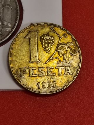 2 Pesetas Plata 1933 y Latón 1937