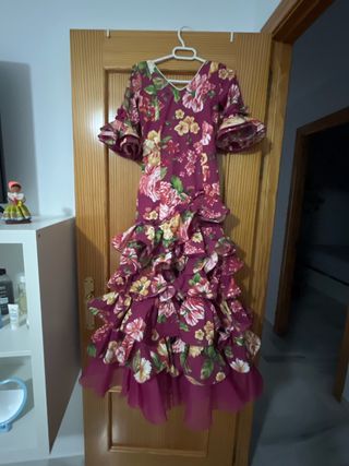 Traje de flamenca floral