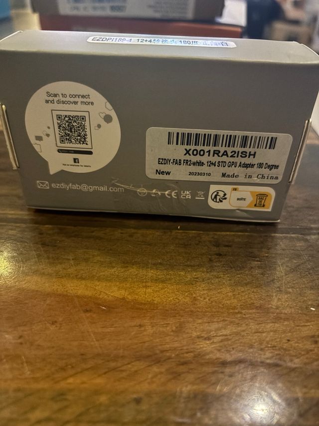 Adaptador GPU EZDIY-FAB 180 Grados Blanco