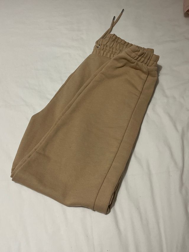 Pantalón de chándal beige