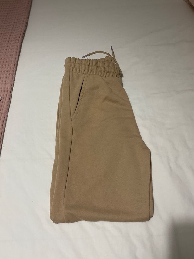 Pantalón de chándal beige