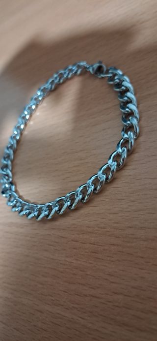 Pulsera Acero Inoxidable Plateada