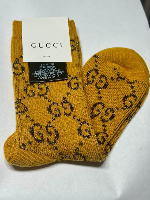 Calcetines Gucci Mostaza Talla Única