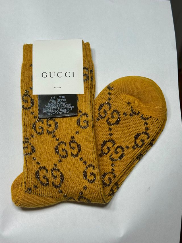 Calcetines Gucci Mostaza Talla Única