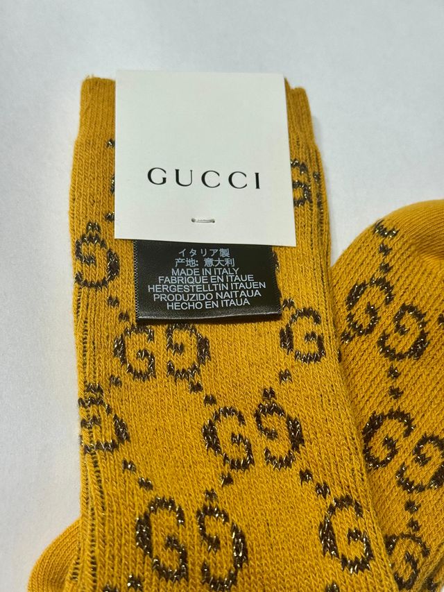 Calcetines Gucci Mostaza Talla Única
