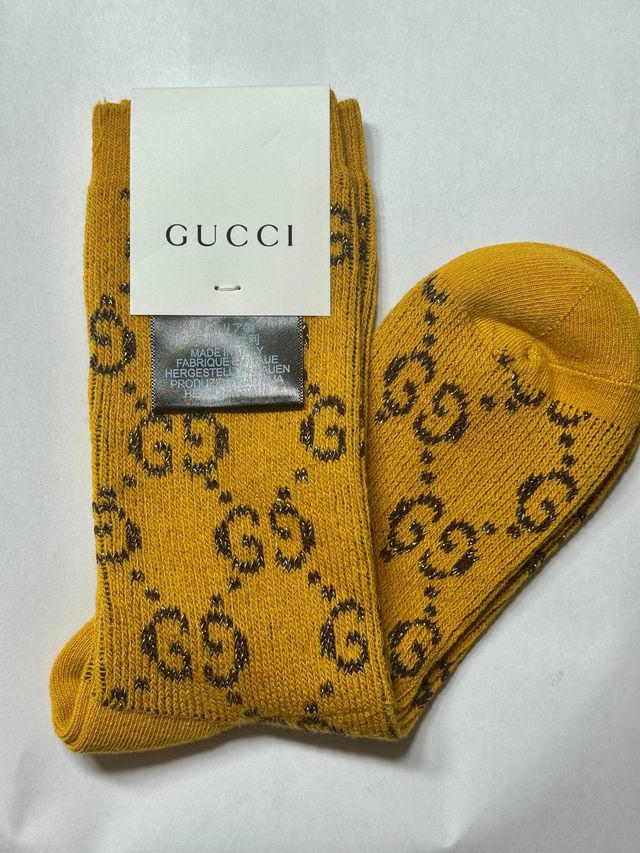 Calcetines Gucci Mostaza Talla Única
