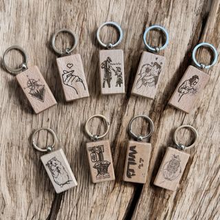 Porta-chaves madeira personalizados