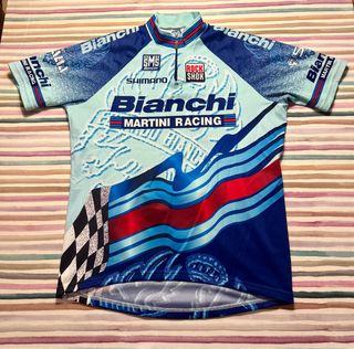 Maillot Ciclismo Bianchi Martini Racing Retro