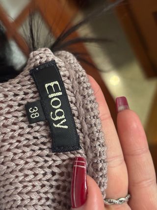 Camisa de punto cropped con botones