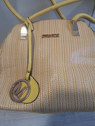 Borsa Fendi gialla e oro