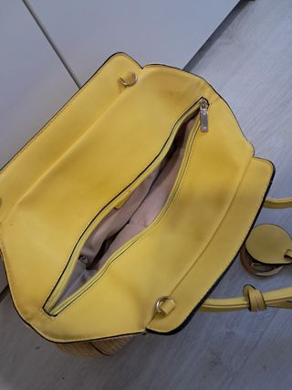 Borsa Fendi gialla e oro