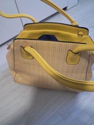 Borsa Fendi gialla e oro
