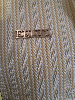 Borsa Fendi gialla e oro
