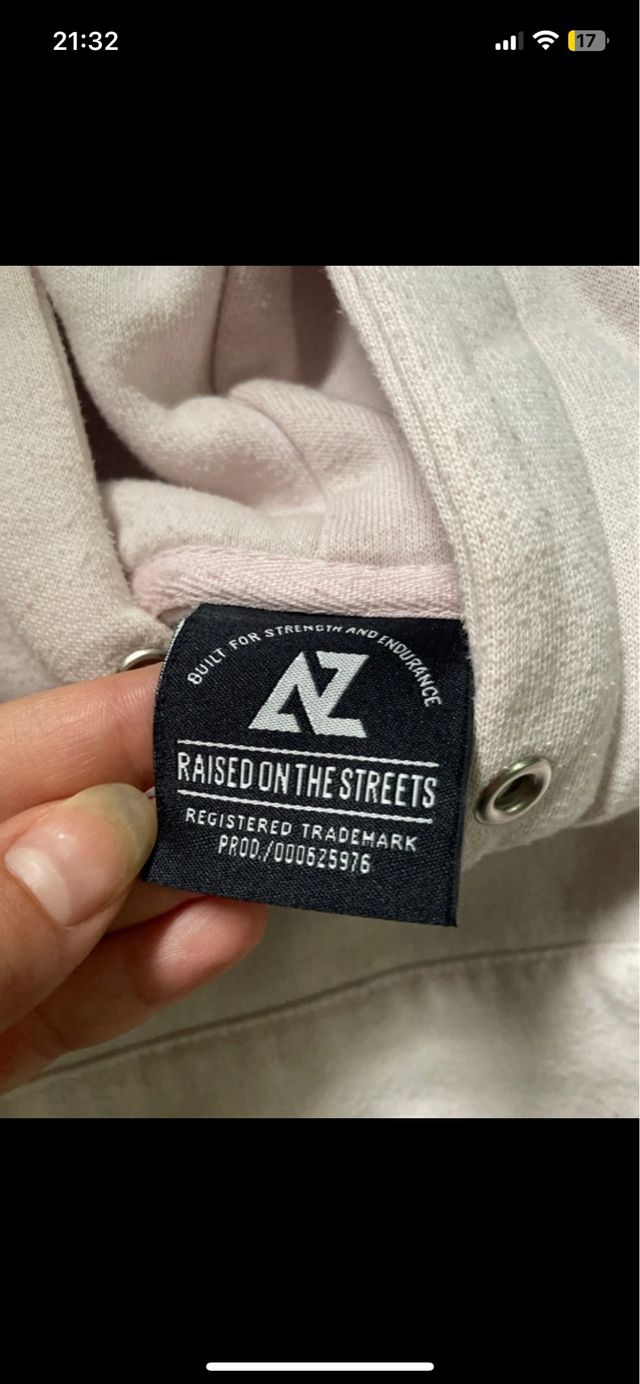 Sudadera rosa y blanca talla XS