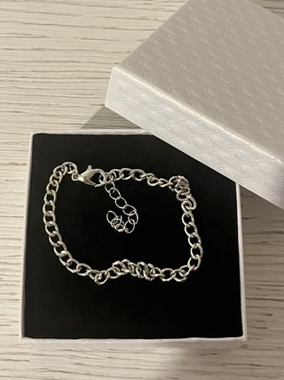 Bracciale a catena color argento