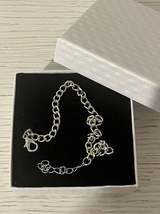 Bracciale a catena color argento