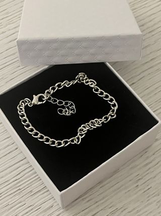 Bracciale a catena color argento