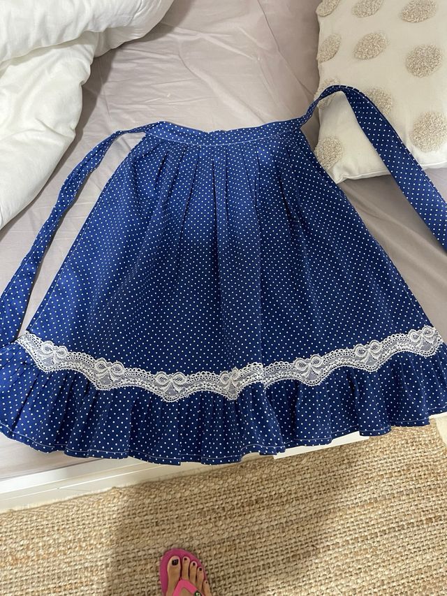 Falda y delantal baturra niña 4-7 años