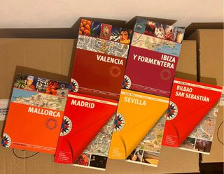 Guía VIAJE de varios destinos con mapa desplegable