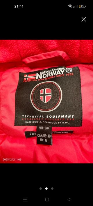 Parka Geographical Norway Roja