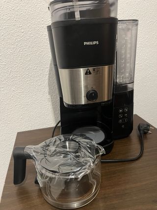 Cafetera Philips Negra de Grano