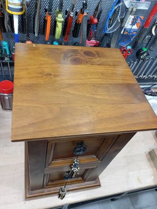 Mesilla rústica 2 cajones madera