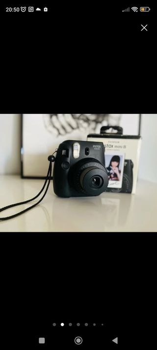 Cámara Fujifilm Instax Mini 9 + Funda Morada